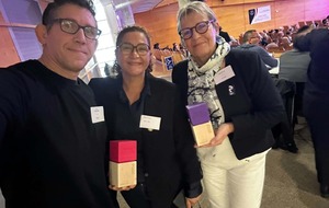 Avec Mathieu Declaron, Arbitre International (Trophée Espoir) et Akila Zouaoui , Responsable Nationale des Commissaires Sportifs à la CNA
