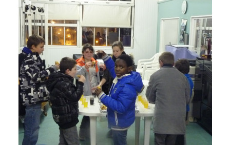 La galette après le cours des benjamins/minimes (01/2014).